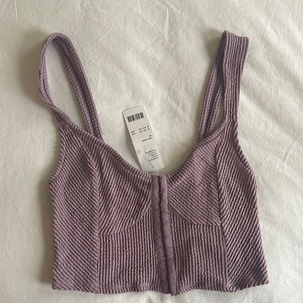 Urban Outfitters Smocked Bustier Tank